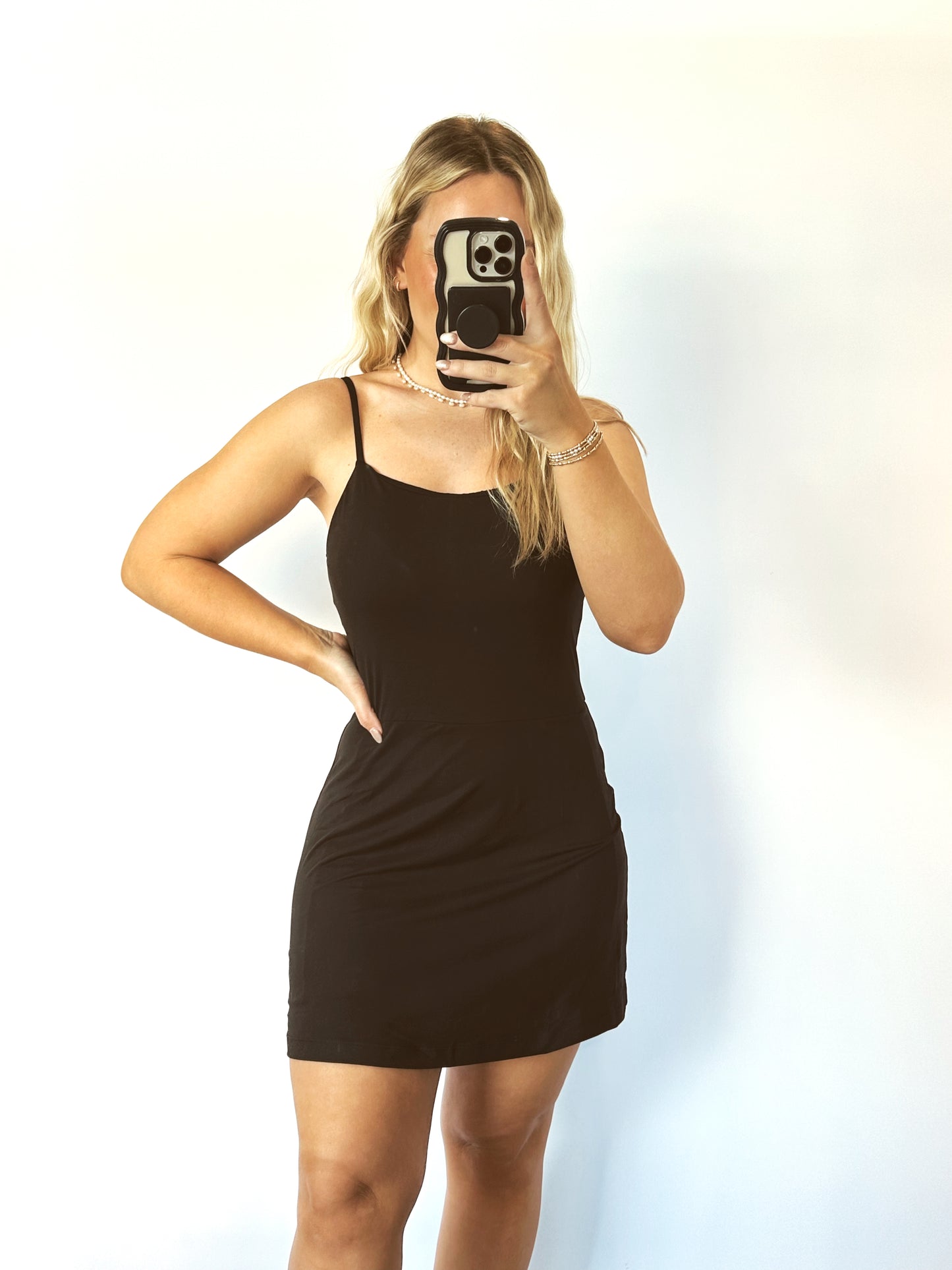 Country Club Days Tennis Dress- Black
