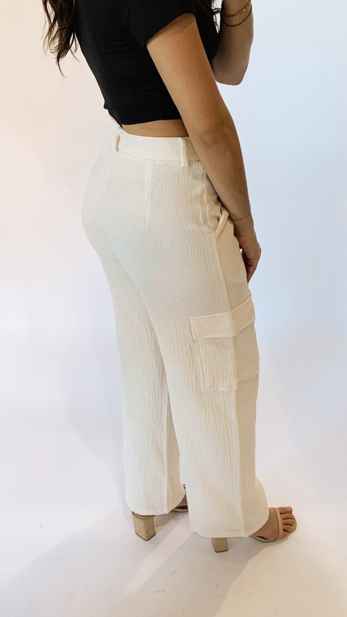 Seaside Evenings Crinkle Cargo Pants