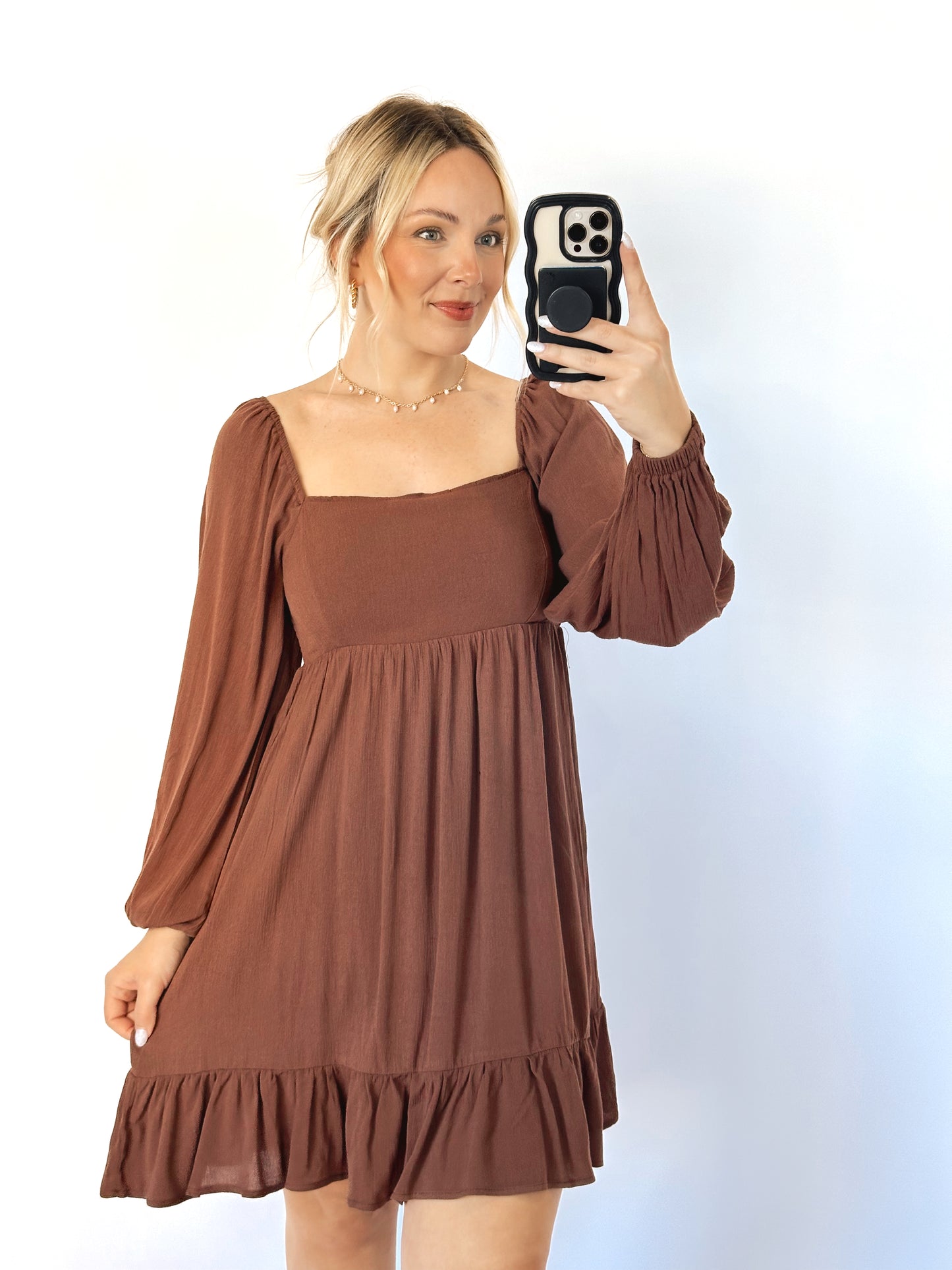 The Libby Dress- Mocha