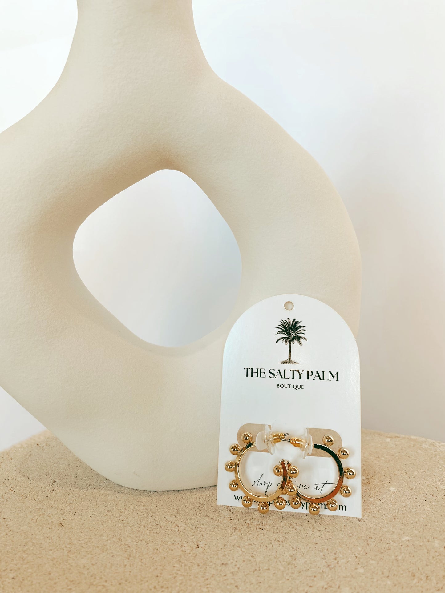 Gold Ball Hoops
