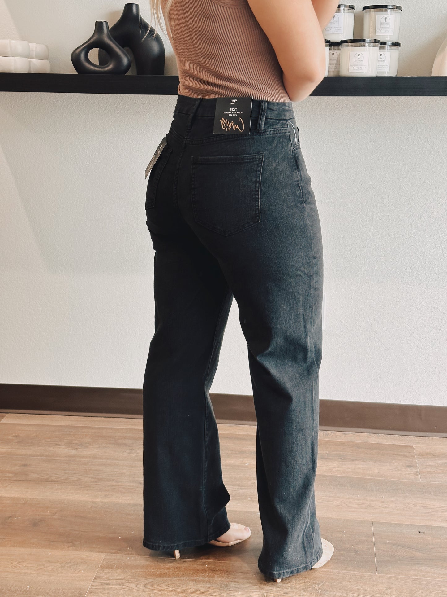 The Breckley Black High Rise Curvy Fit Jeans- Ultra Stretch