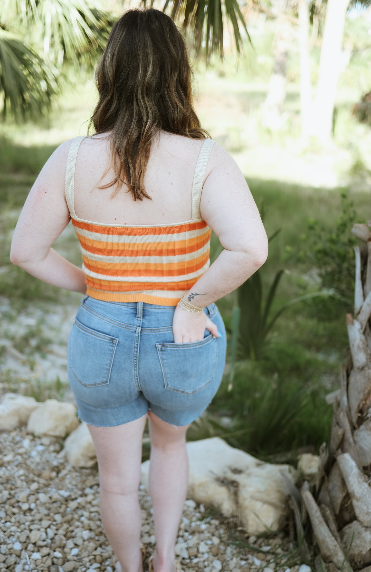 Chasing Sunsets Striped Knit Tank