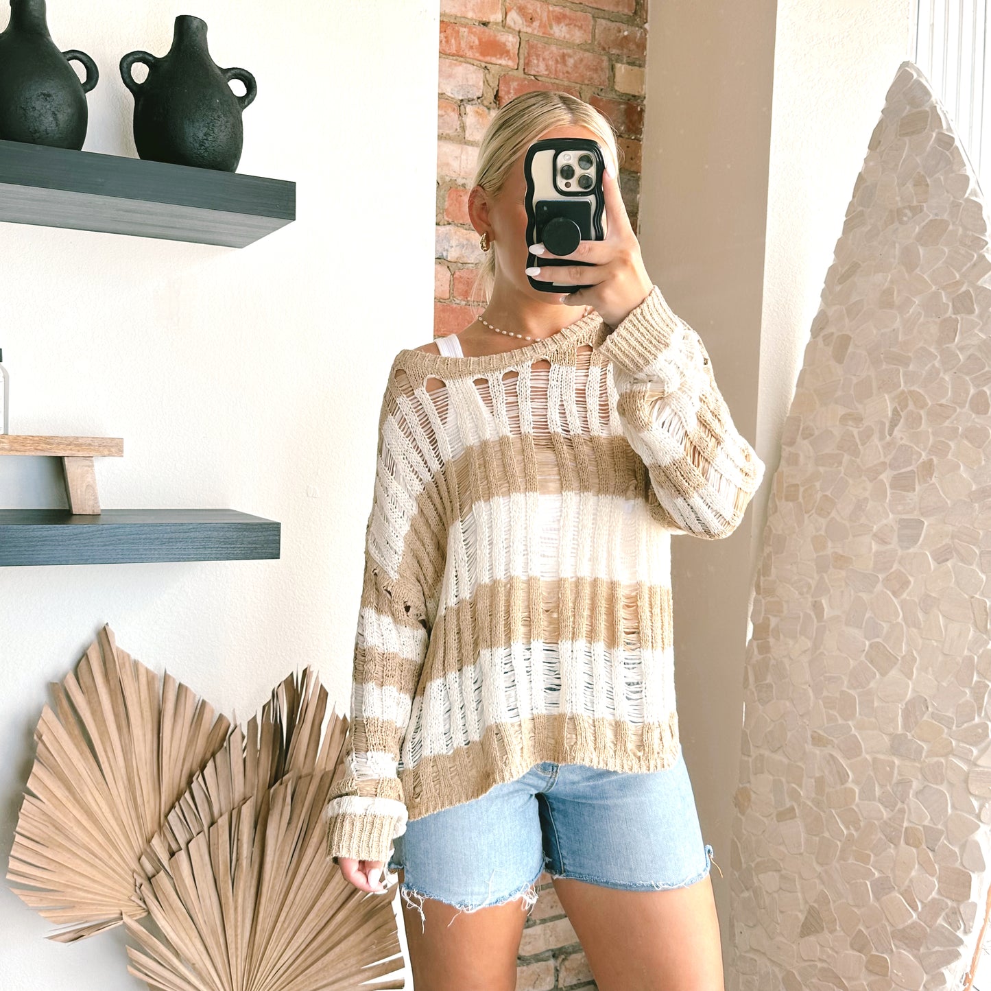 The Kayle Crochet Pullover