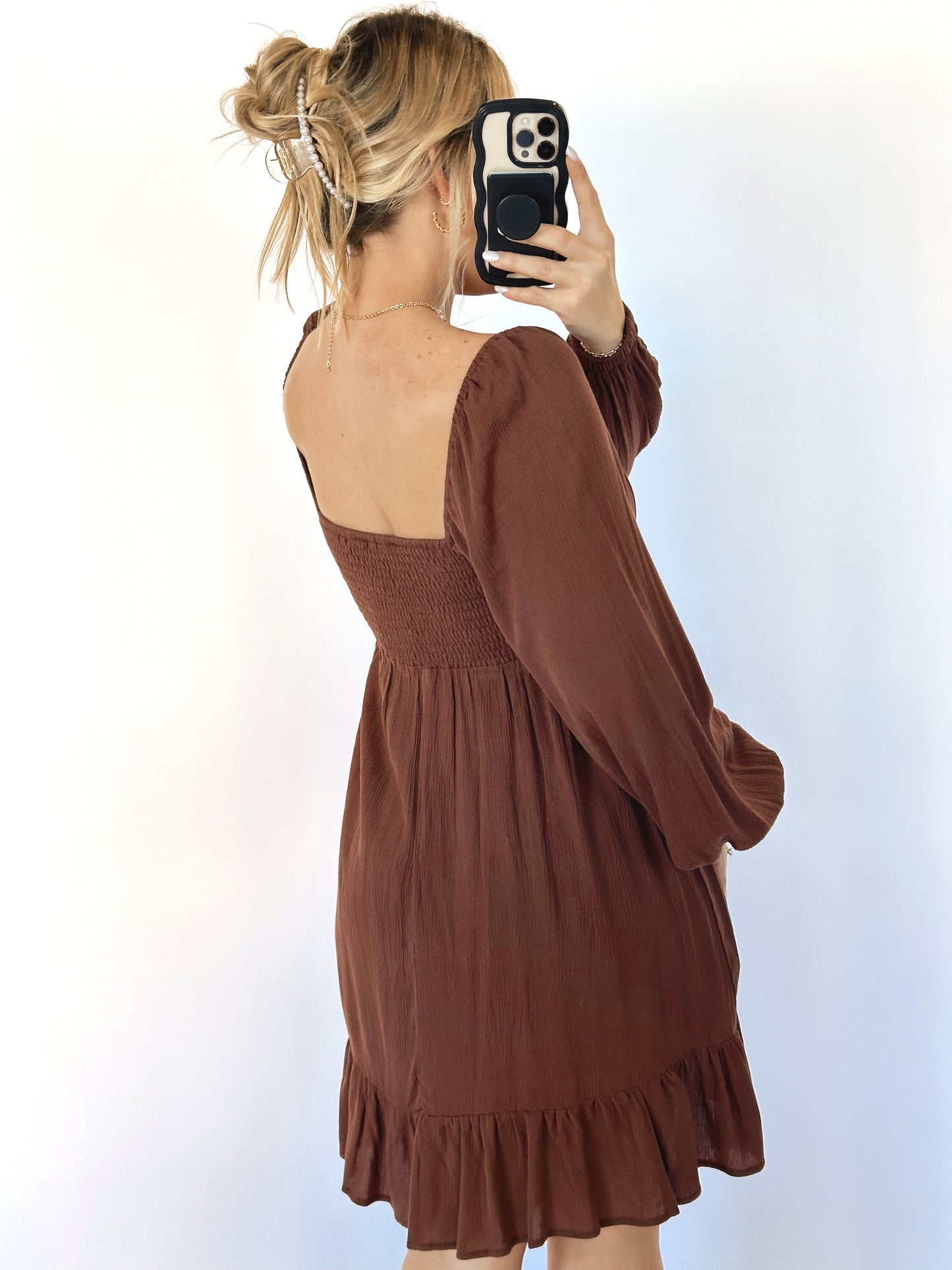 The Libby Dress- Mocha