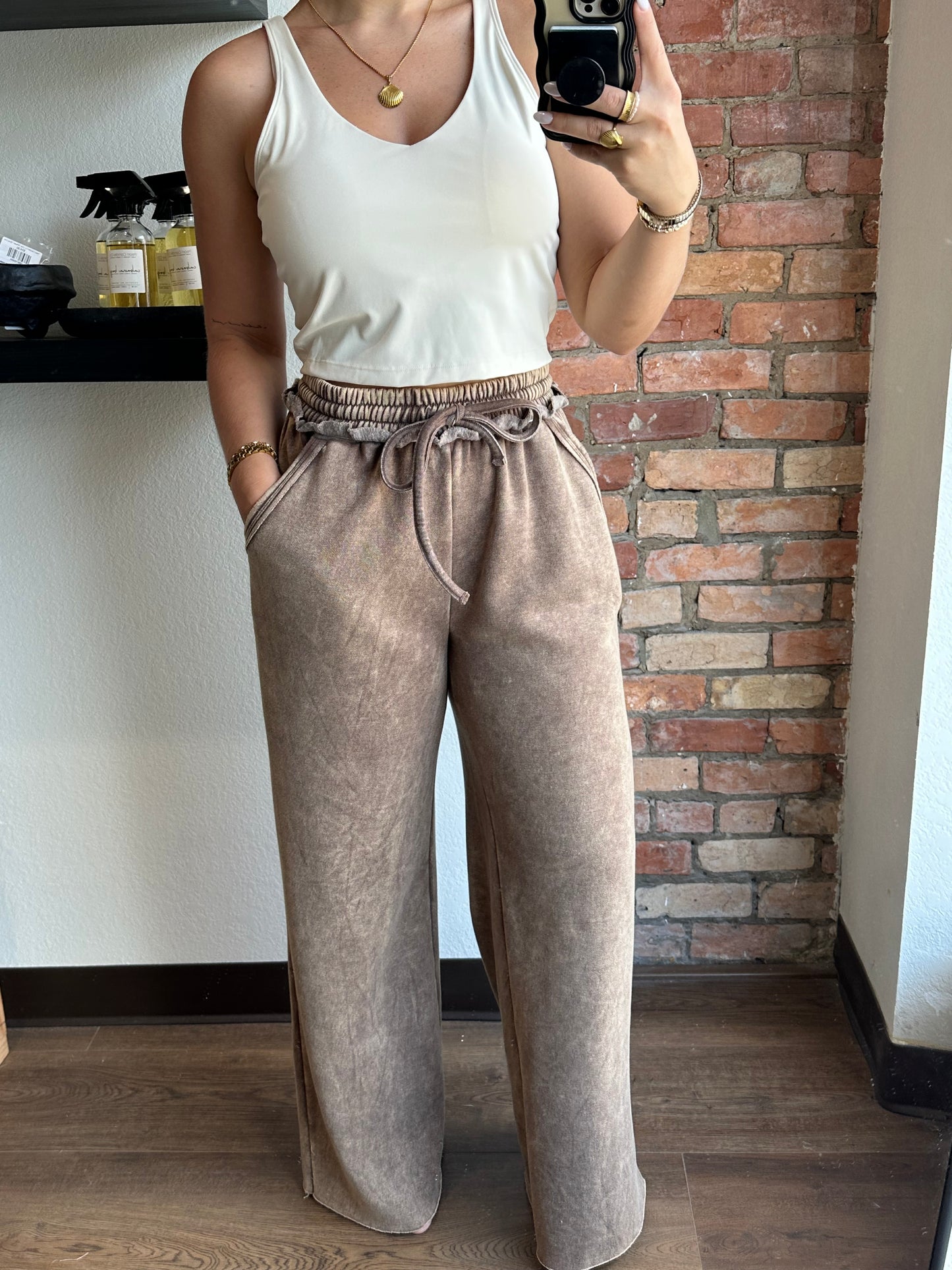 The Sandy Acid Wash Sweatpants