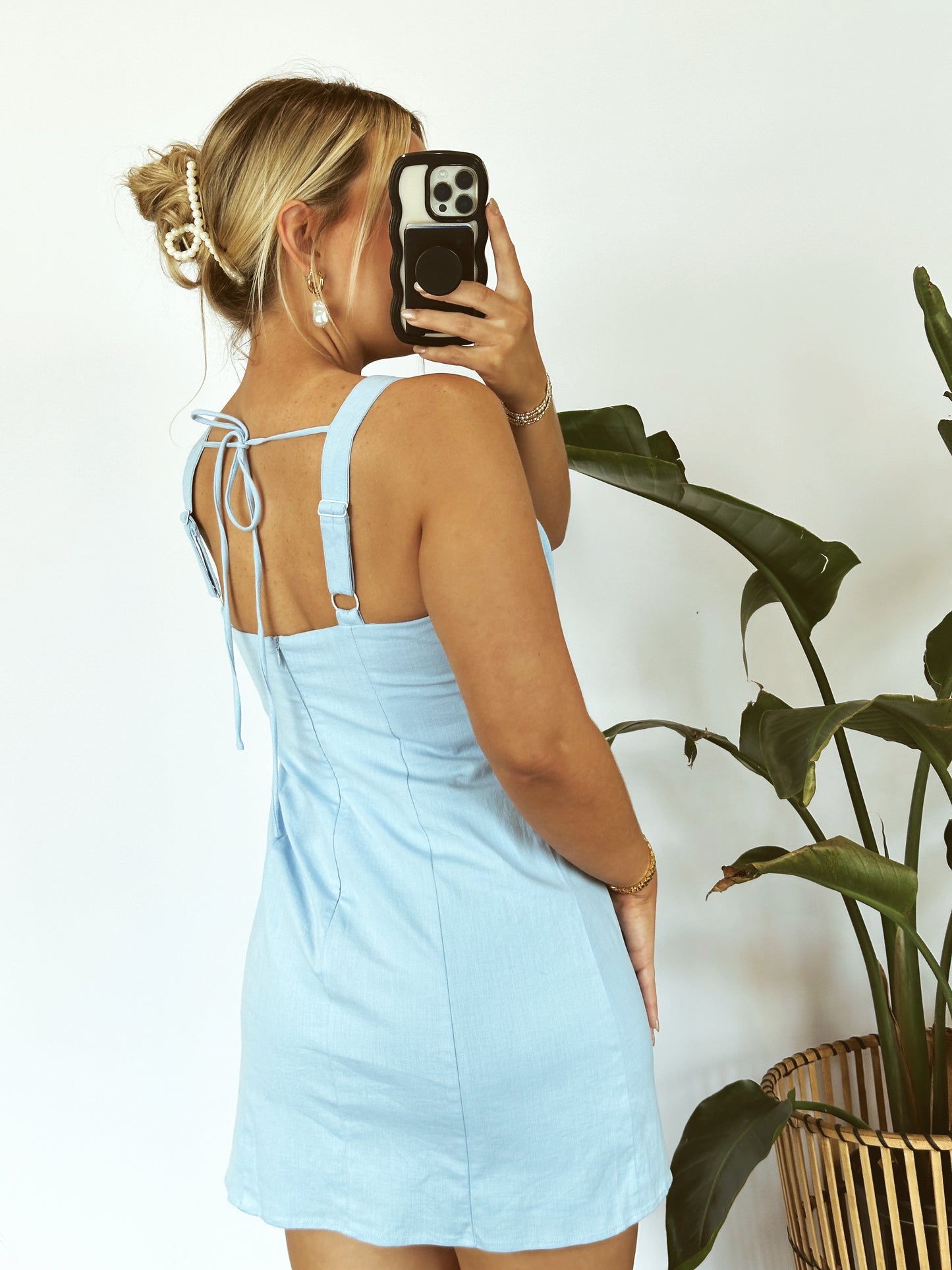 The Addison Bodycon Dress- Blue