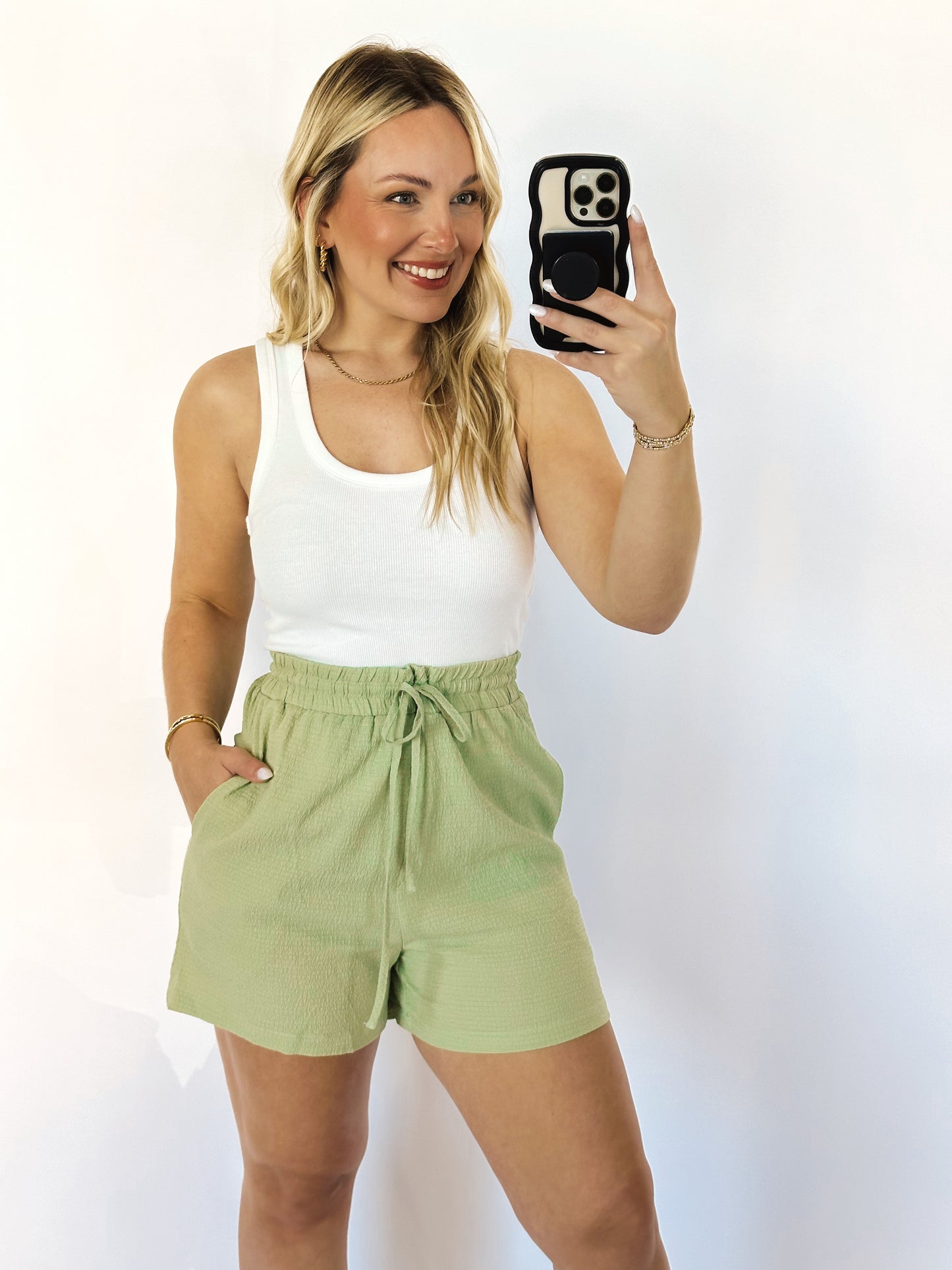 Tropical Breeze Drawstring Shorts