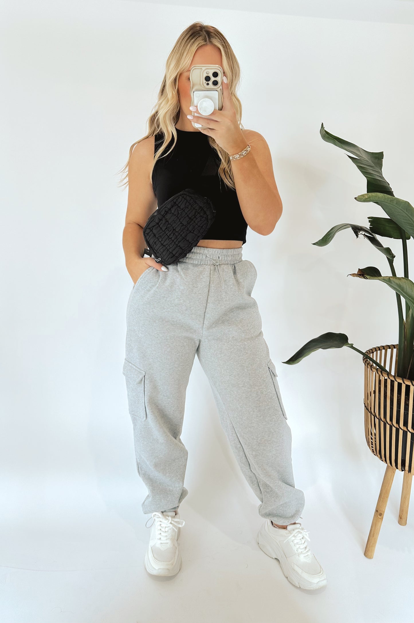 The Hollie Fleece Cargo Joggers