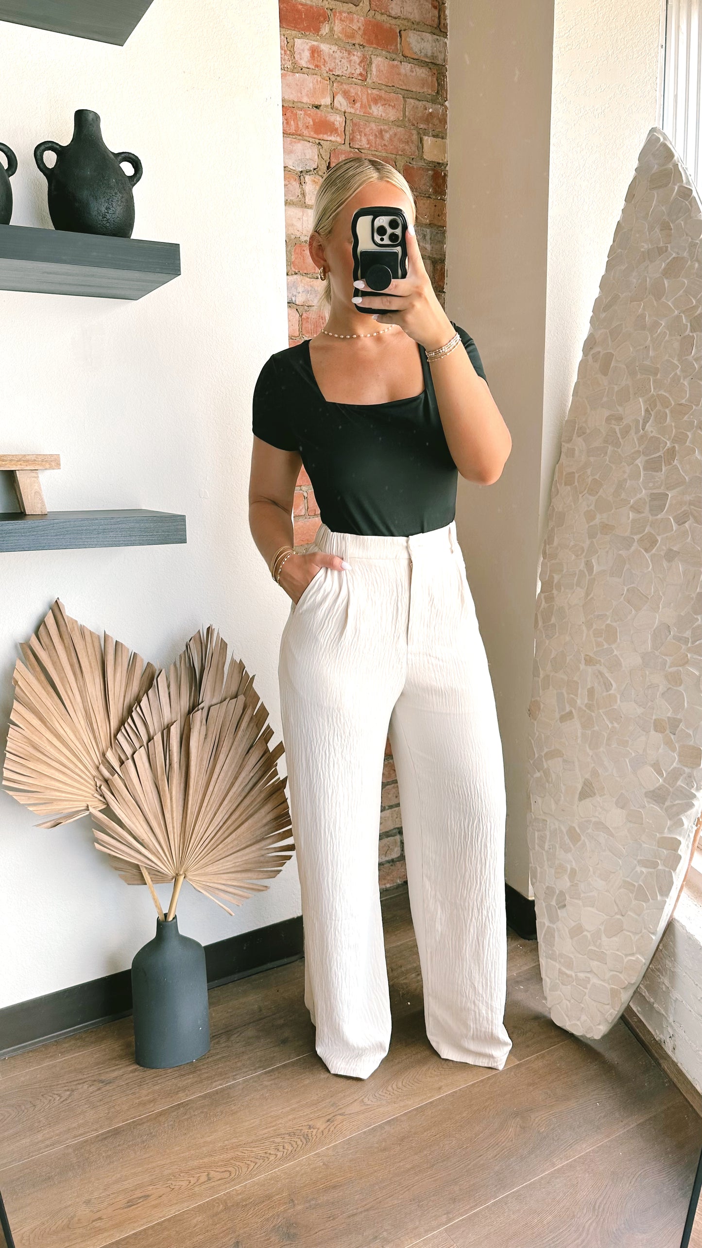 Dinner And A Movie Black Bodysuit