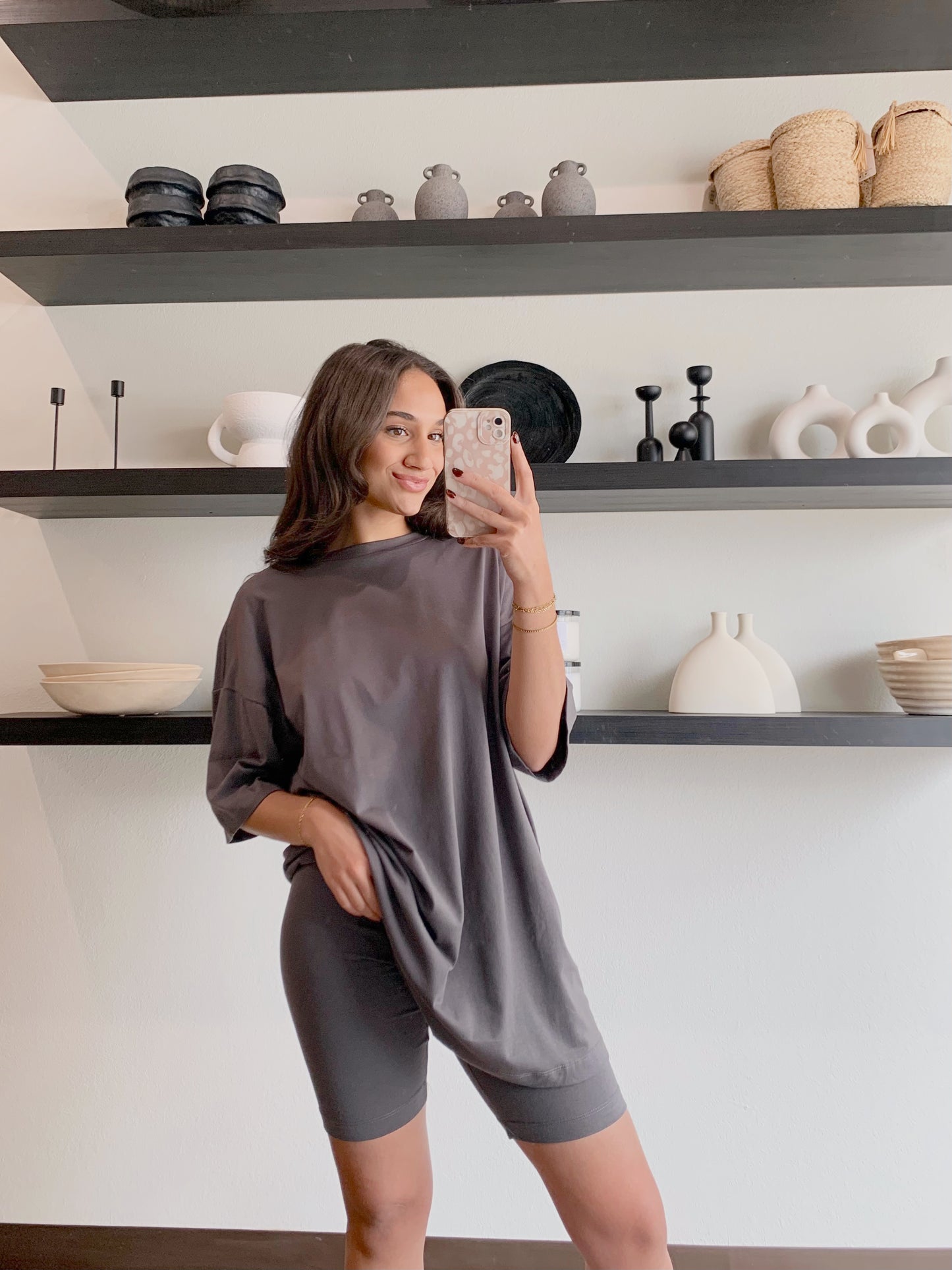 Comfy and Casual Oversized Set- Charcoal