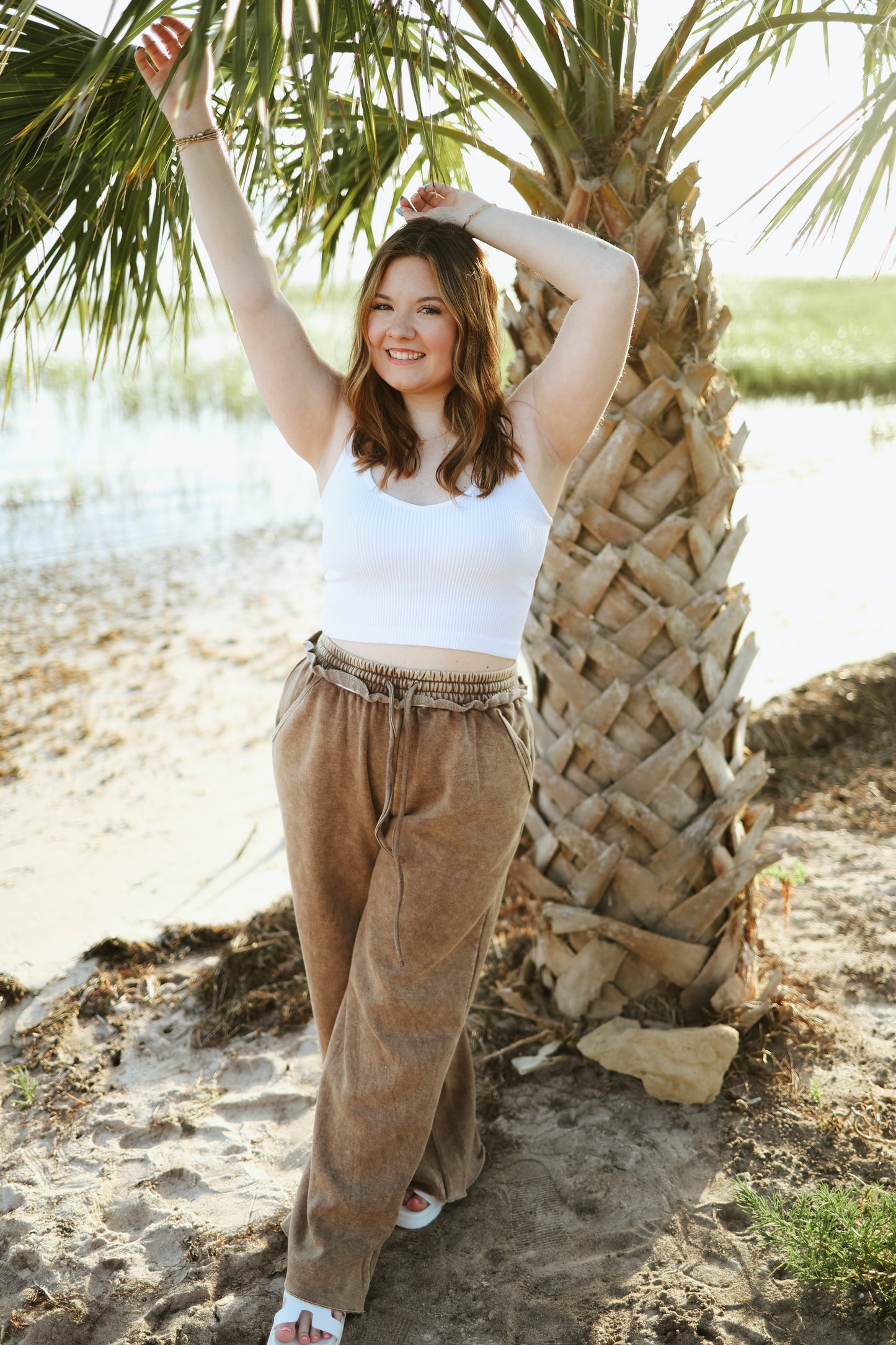 The Sandy Acid Wash Sweatpants
