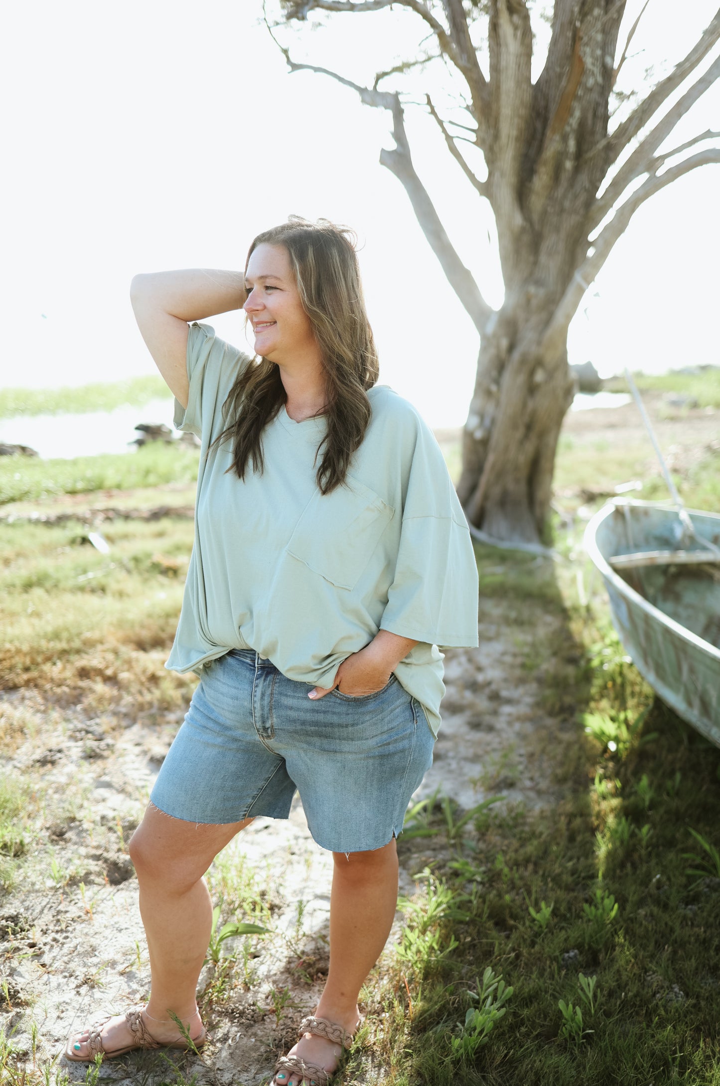 The Morgan High Waisted Shorts- Curves
