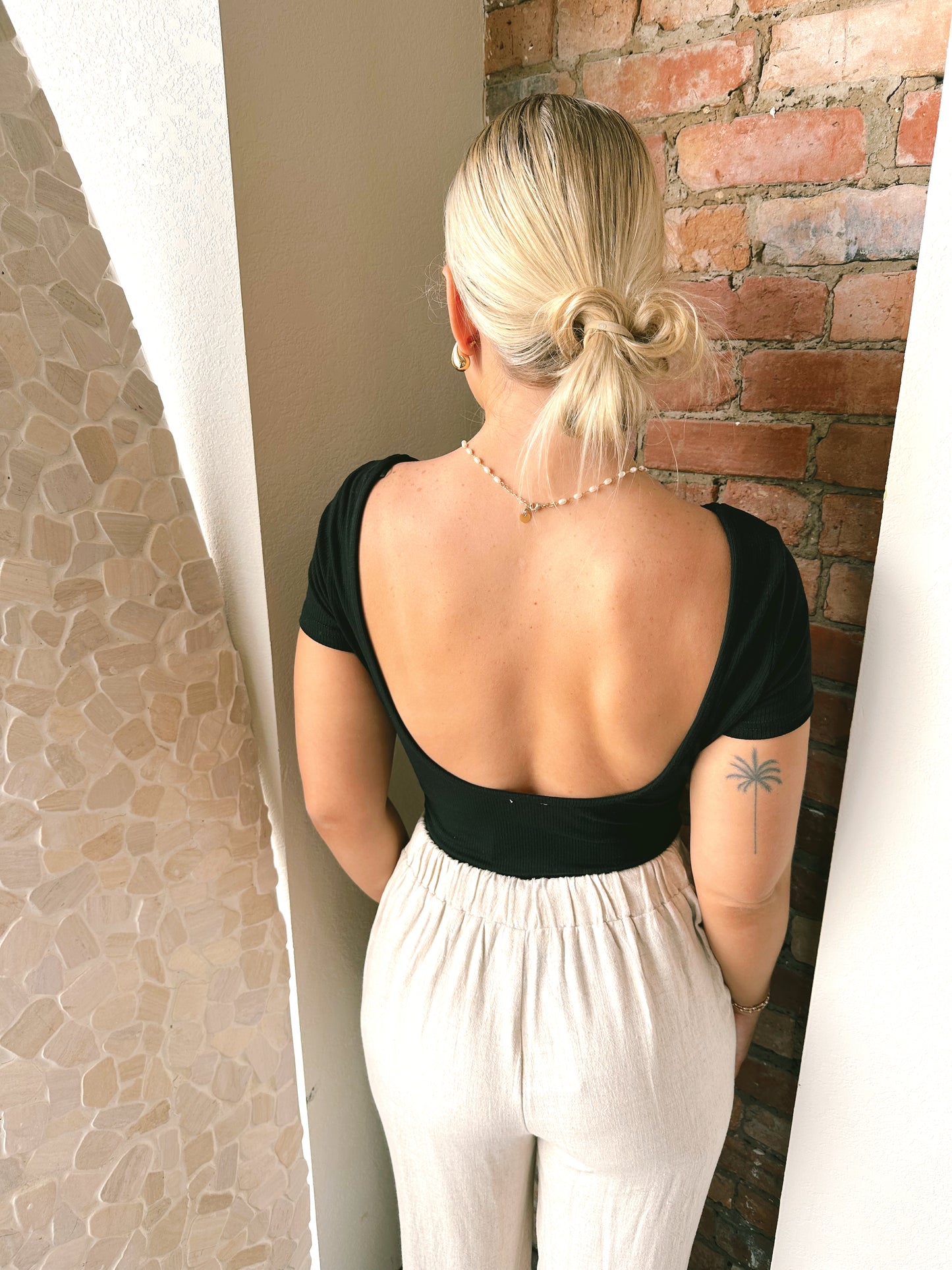 She's So Chic Scoop Back Bodysuit