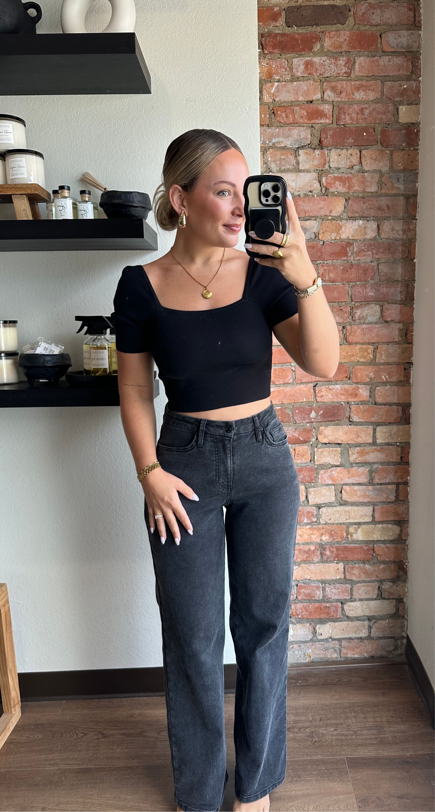 The Breckley Black High Rise Curvy Fit Jeans- Ultra Stretch