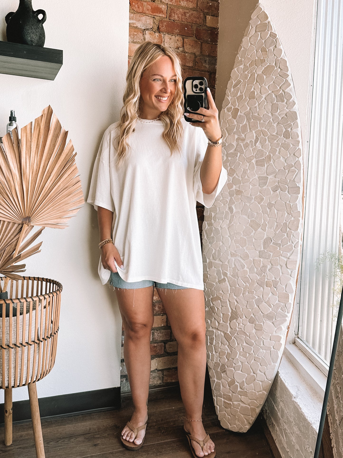 The Boat Day Oversized T Shirt- Off White