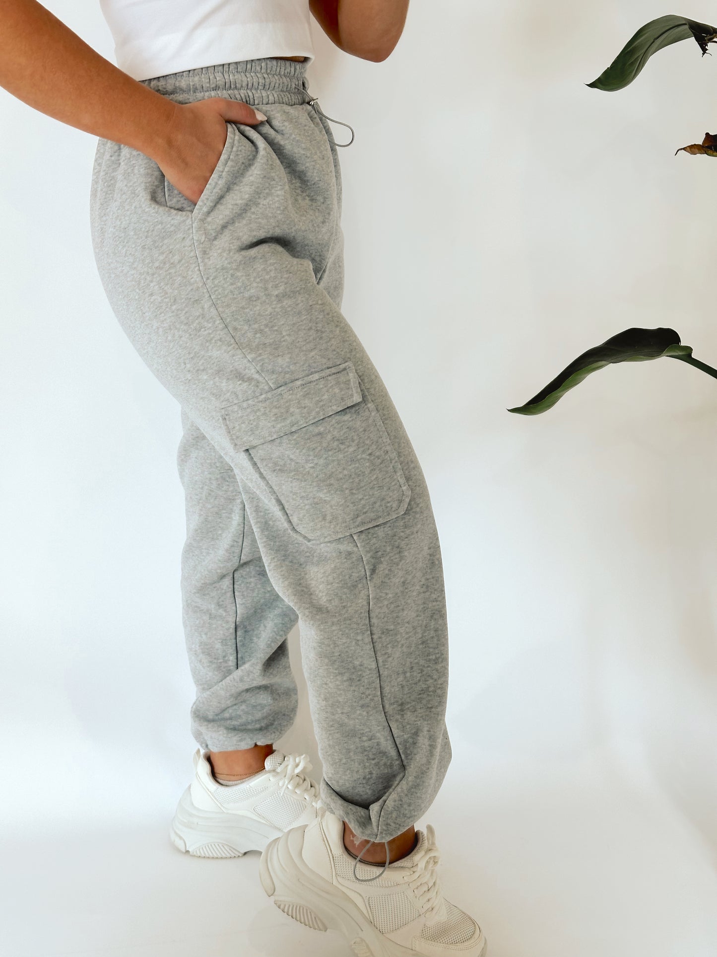 The Hollie Fleece Cargo Joggers