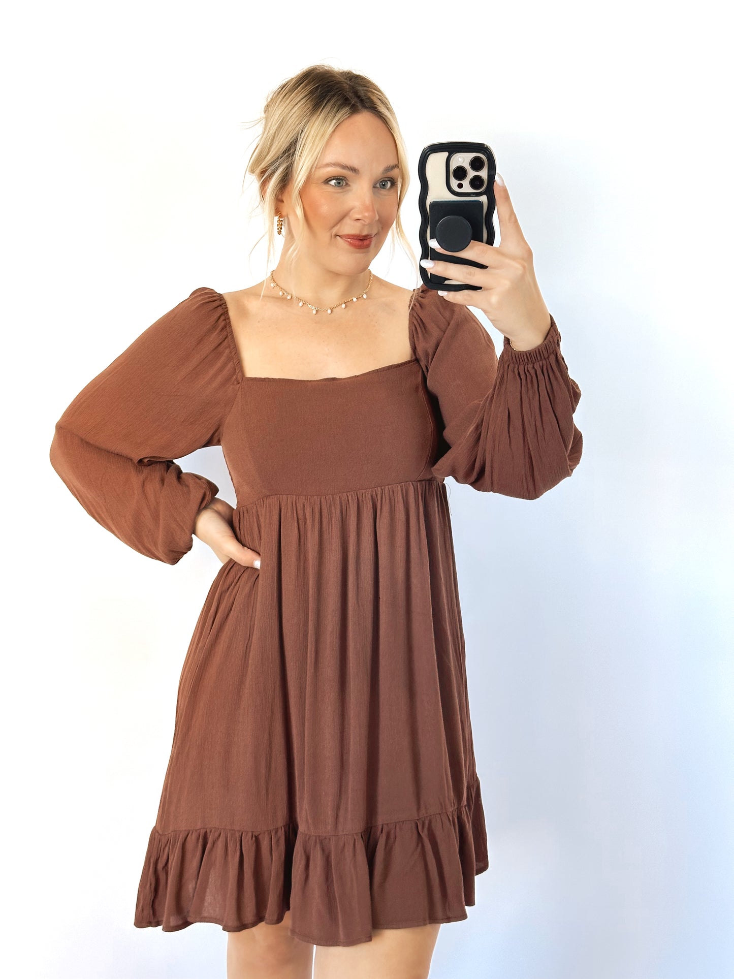 The Libby Dress- Mocha