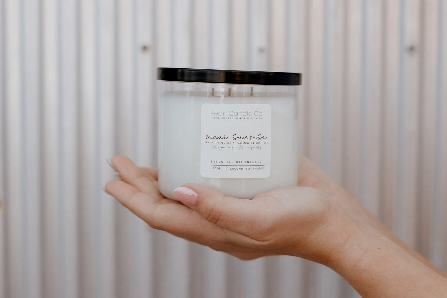 Pearl Candle Co | 3 Wick Candle | Maui Sunrise