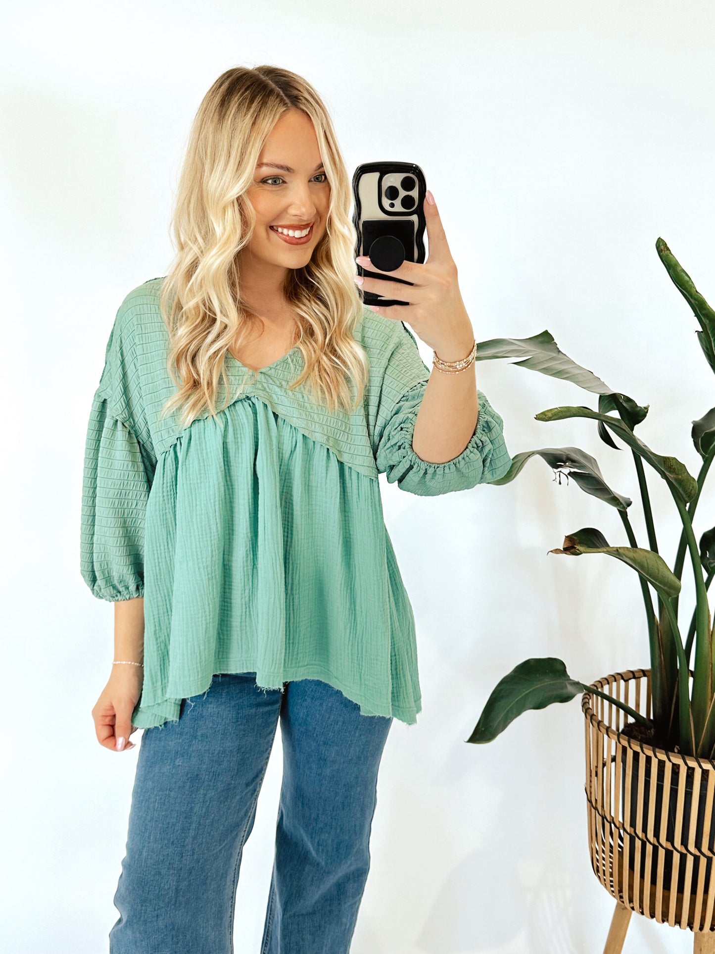 Living For Sunshine Babydoll Top