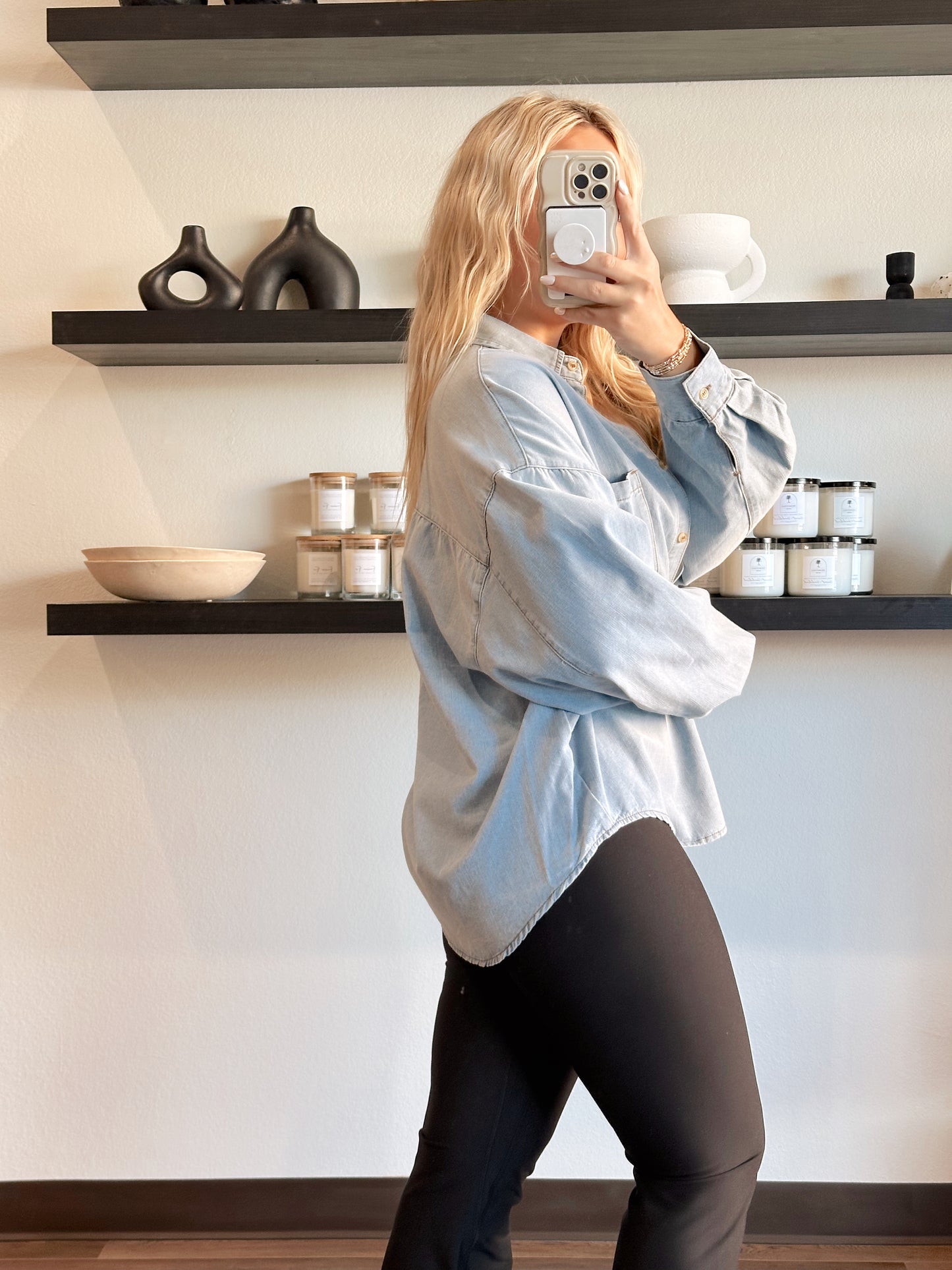 The Millie Denim Shacket