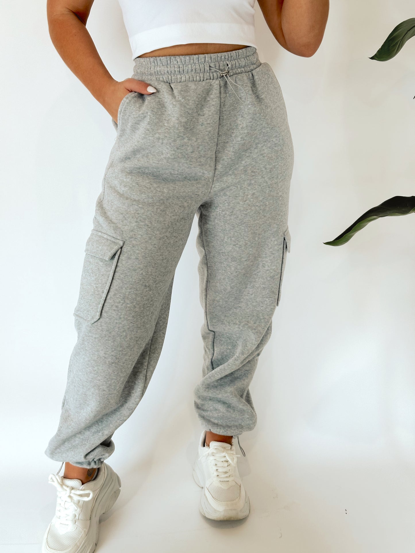 The Hollie Fleece Cargo Joggers