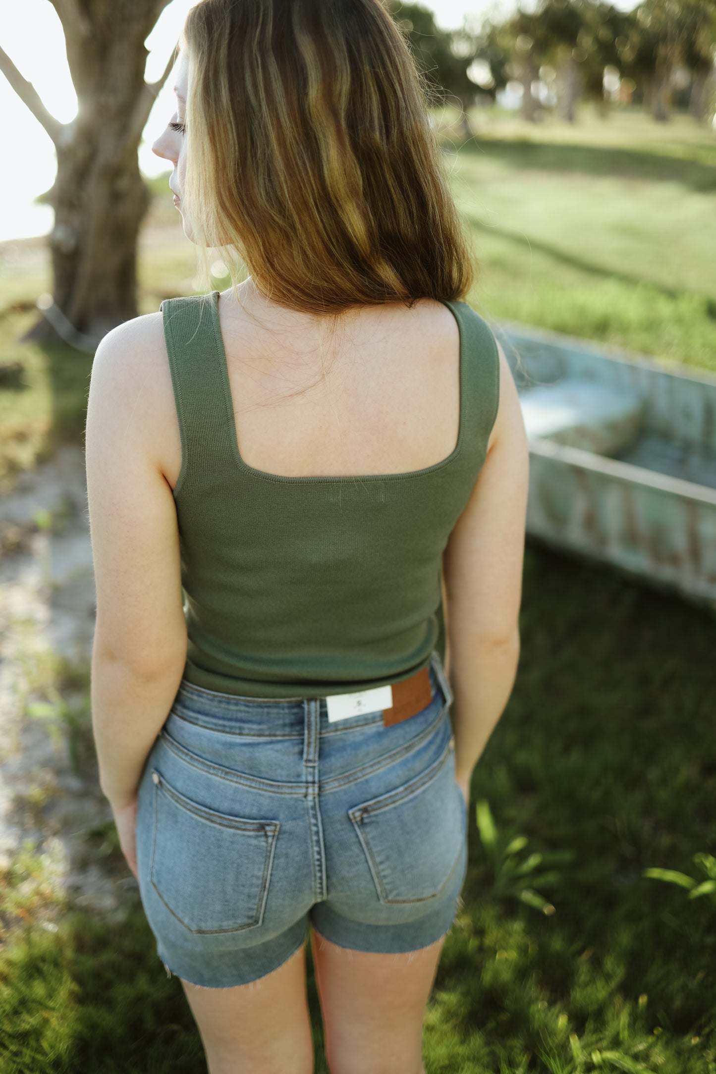The Isla Tank- Olive