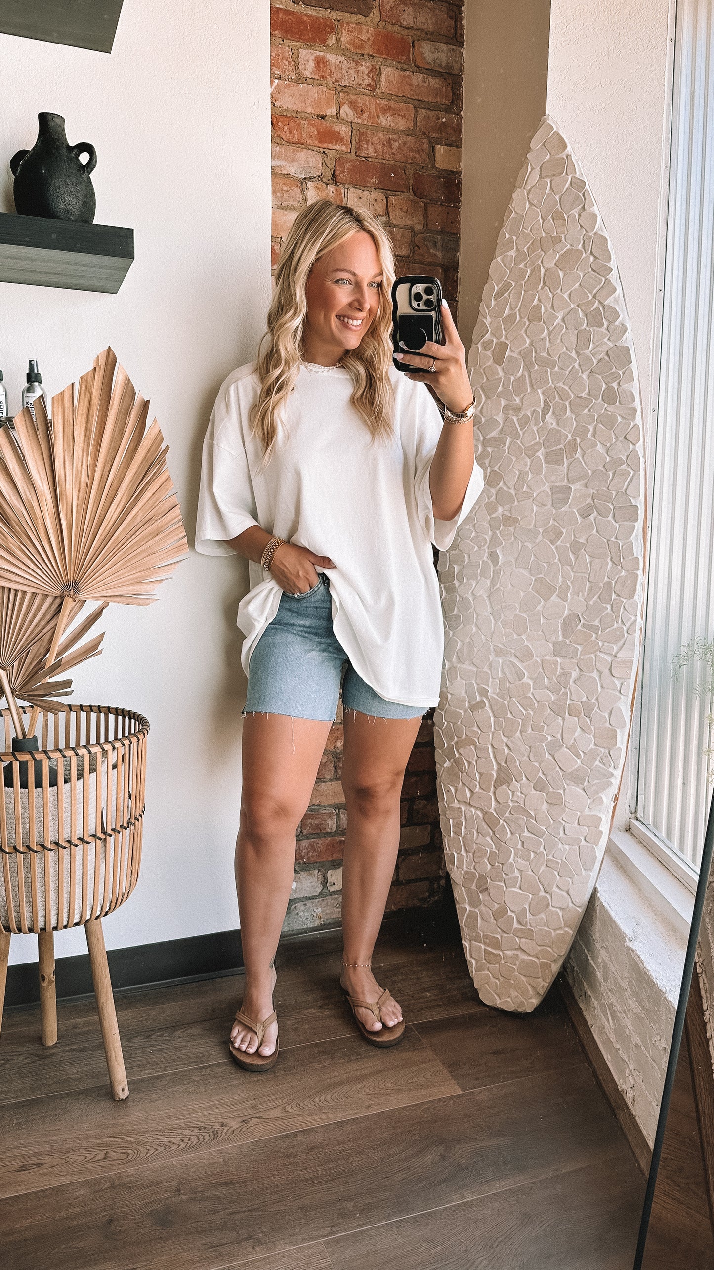 The Boat Day Oversized T Shirt- Off White