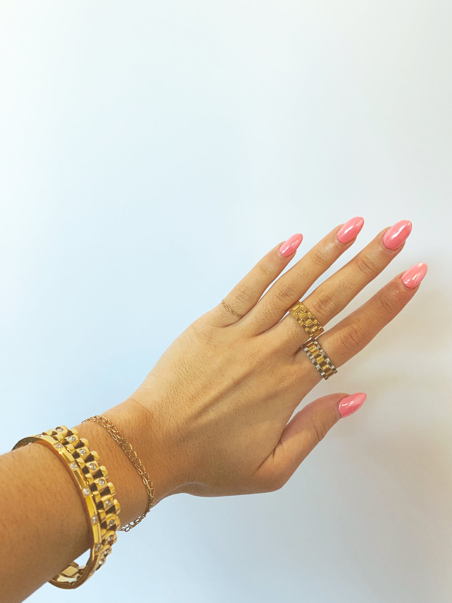 CHANSUTTPEARLS- Chain Ring- Gold