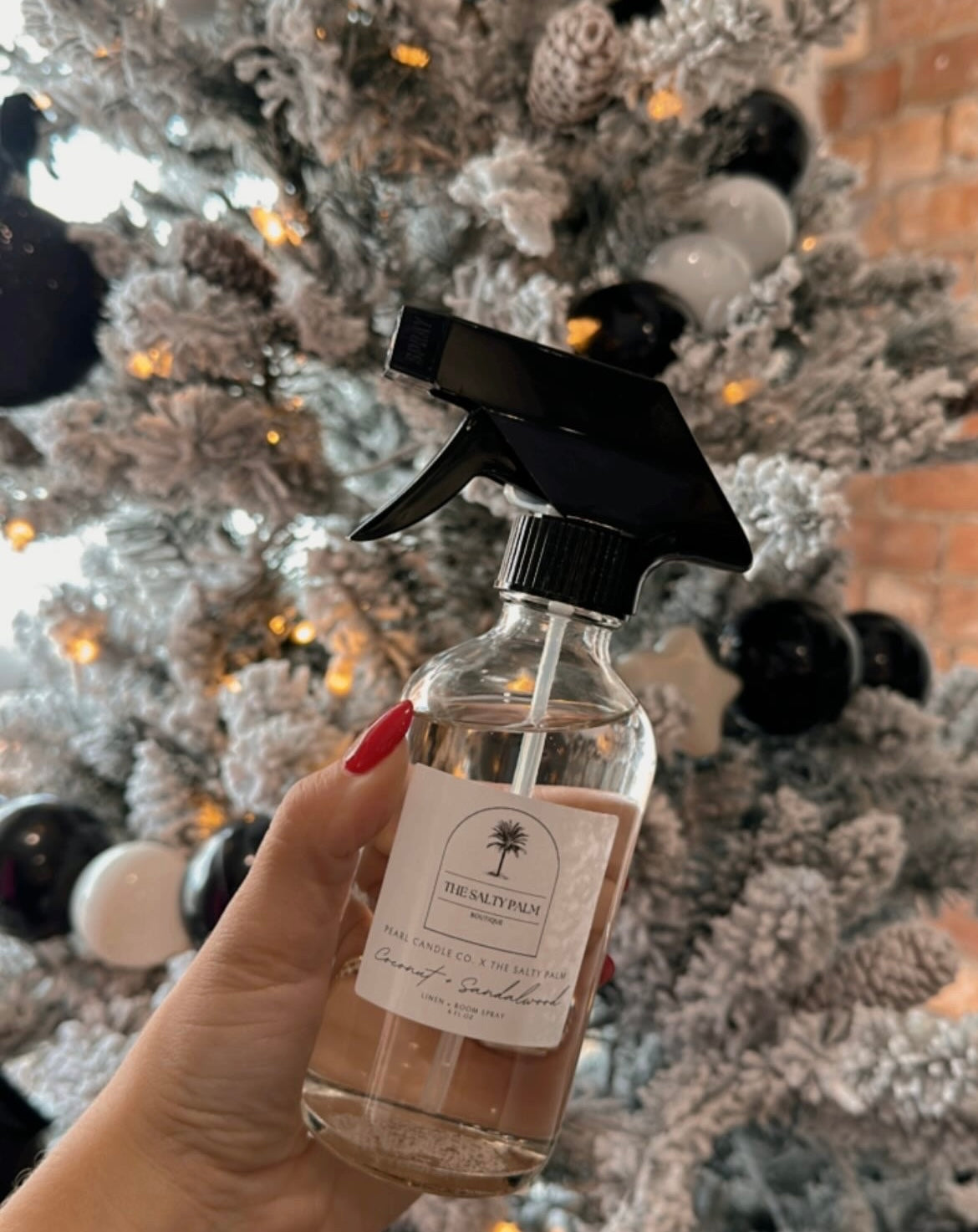 Pearl Candle Co x The Salty Palm: Coconut + Sandalwood Linen & Room Spray