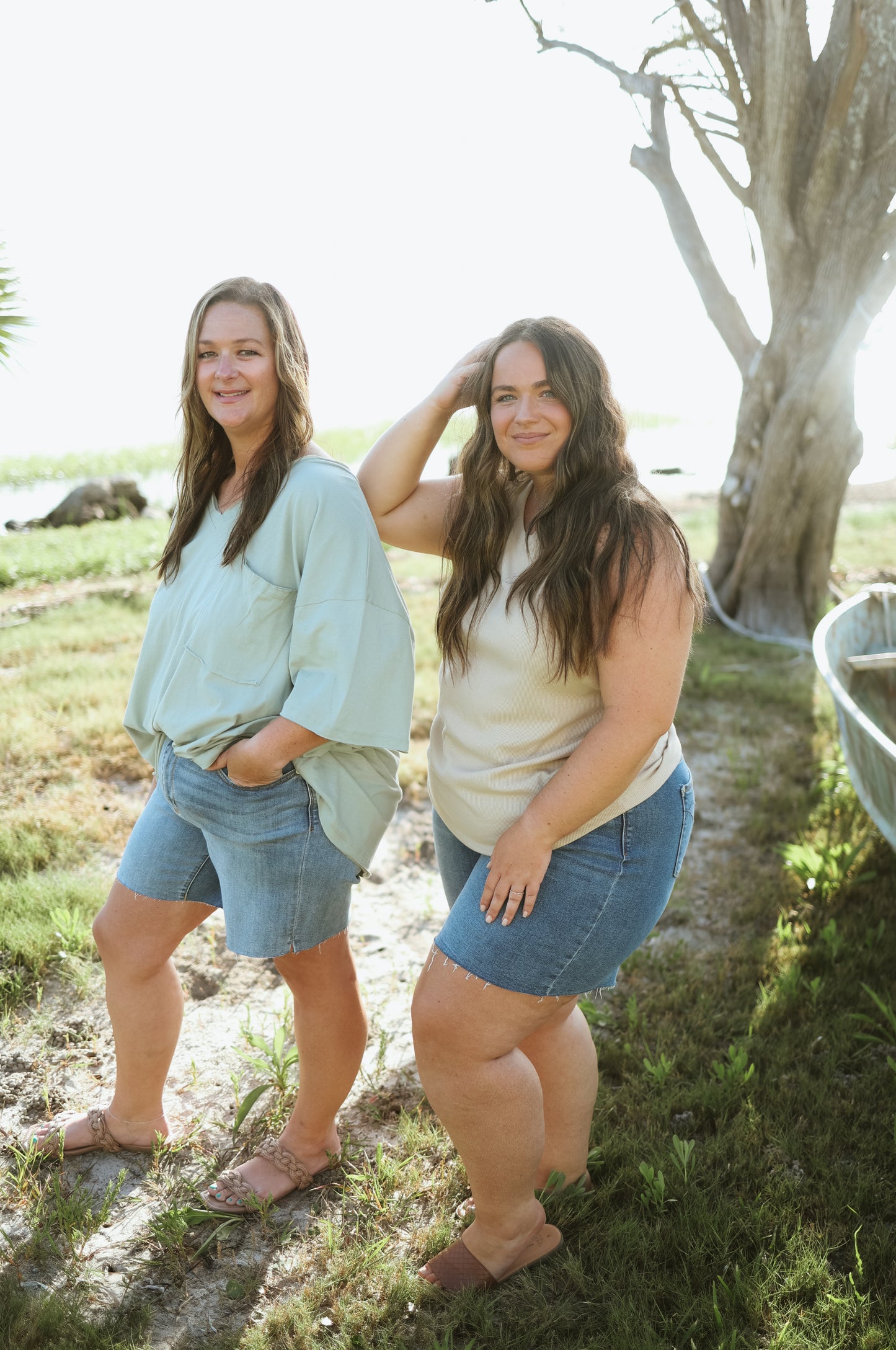 The Morgan High Waisted Shorts- Curves