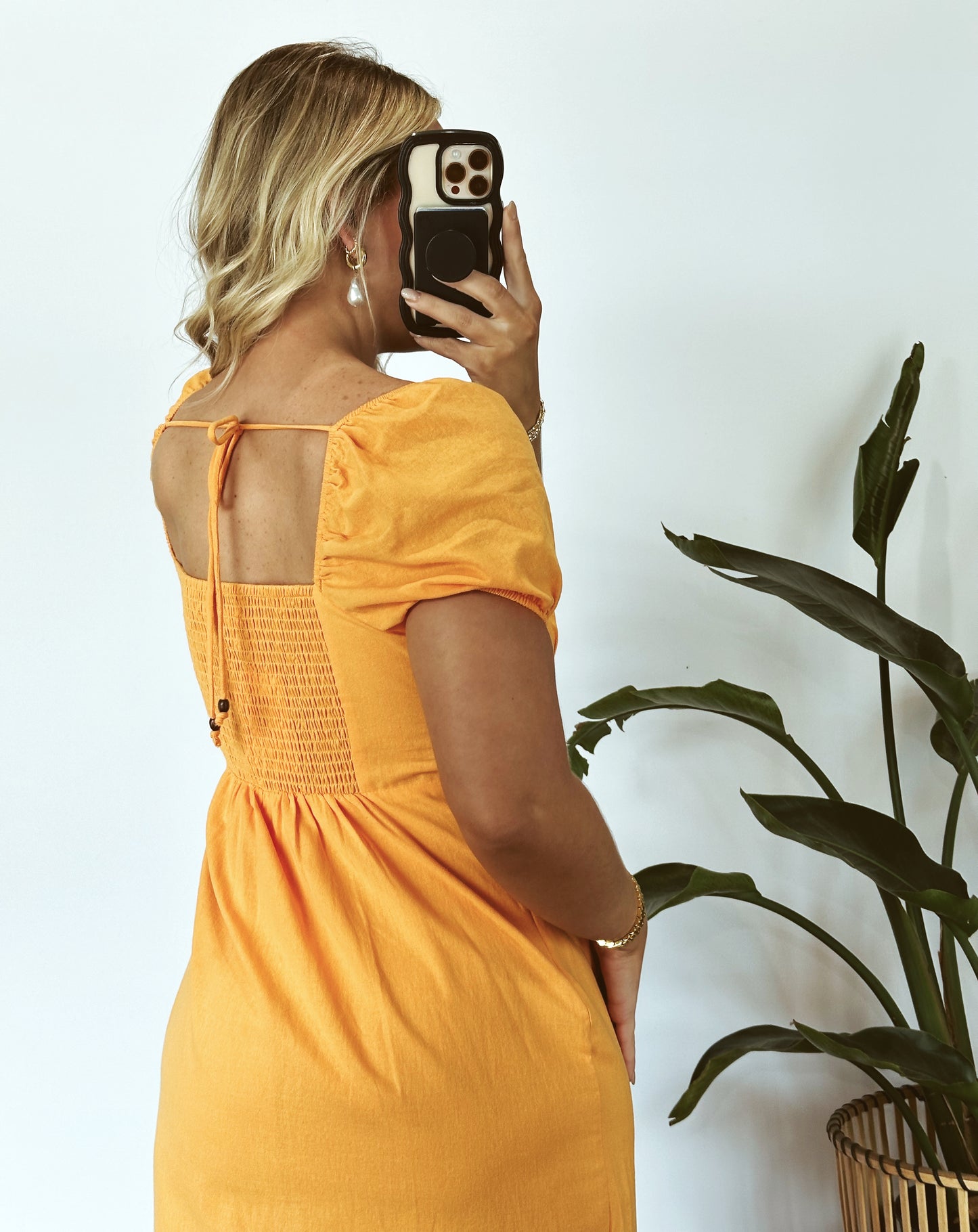 The Riley Midi Dress- Sunkist
