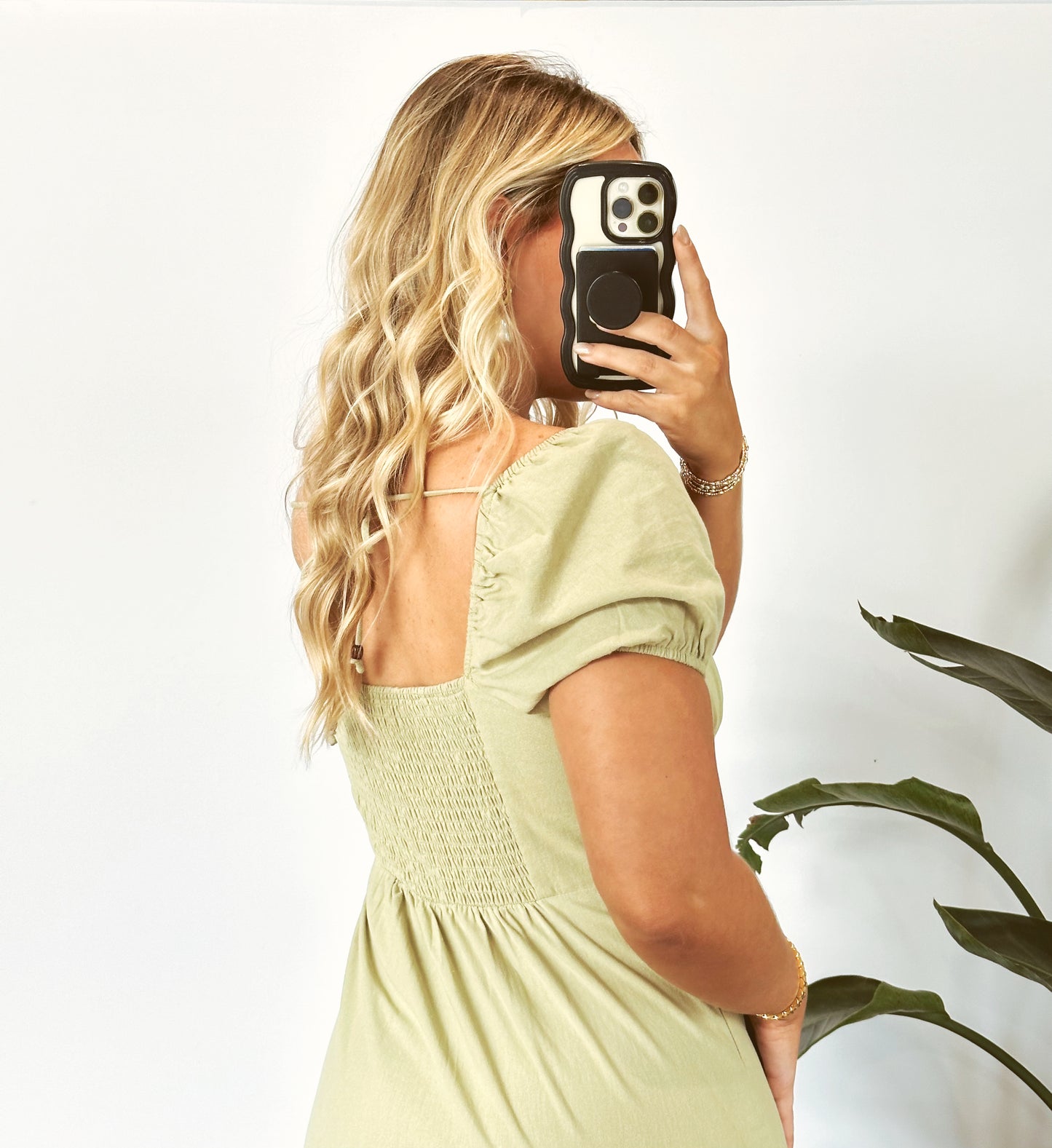 The Riley Midi Dress- Sage