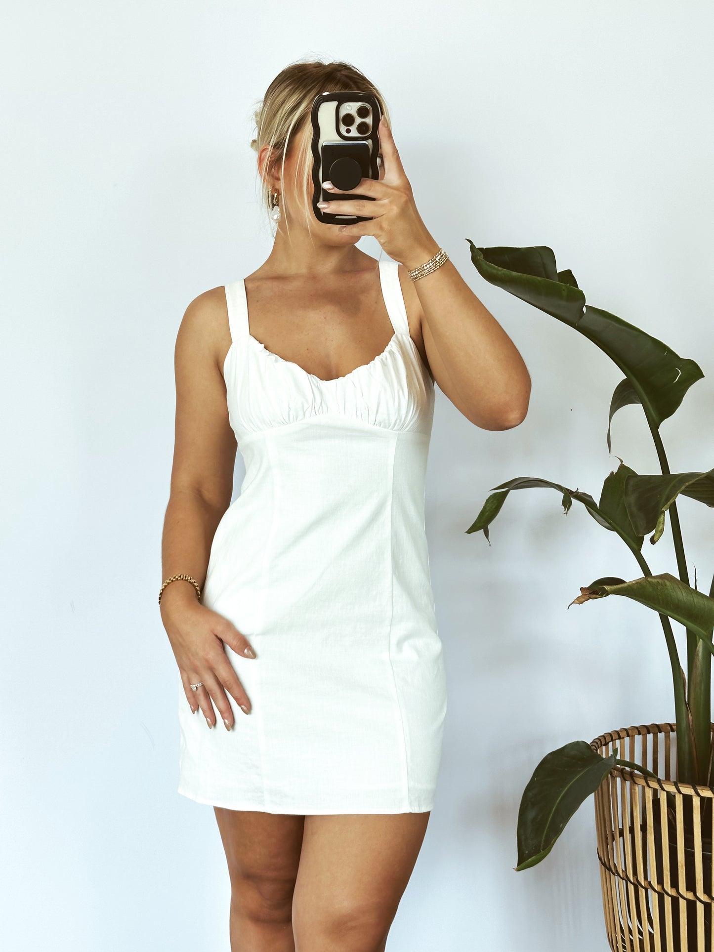 The Addison Bodycon Dress- White