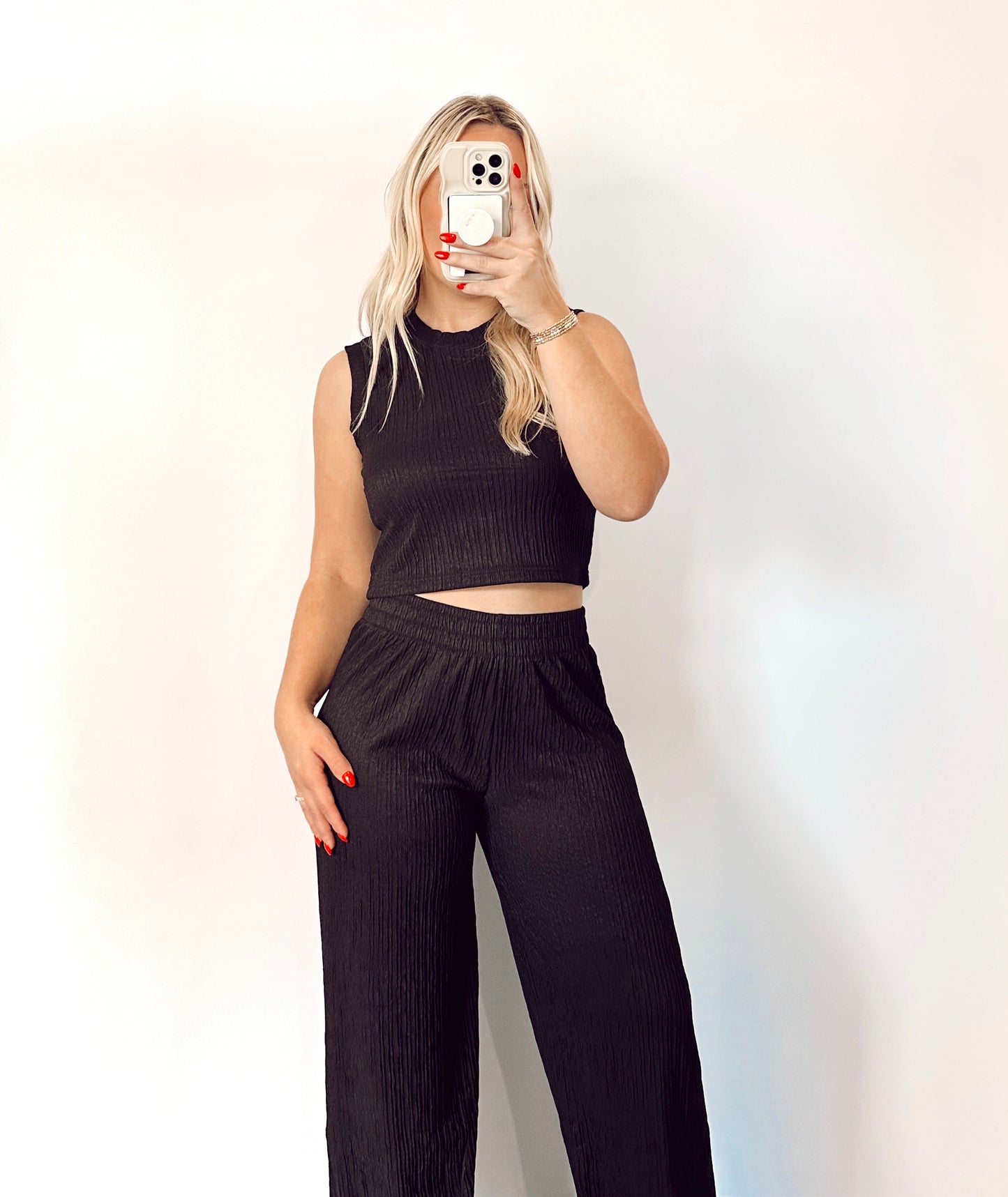 The KeKe Crinkle Two Piece Set