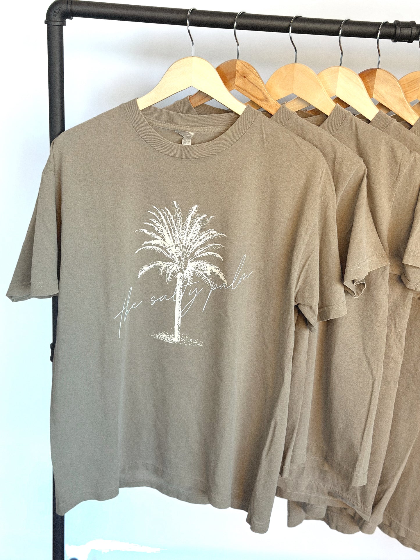 The Salty Palm Tee- Mocha
