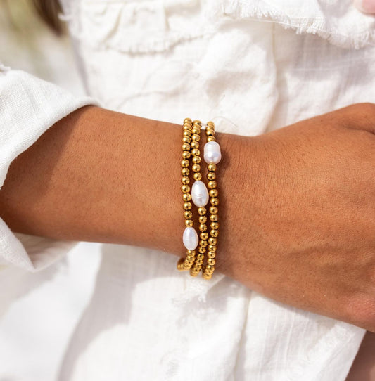 ALCO Seaside Pearl Stretch Bracelet