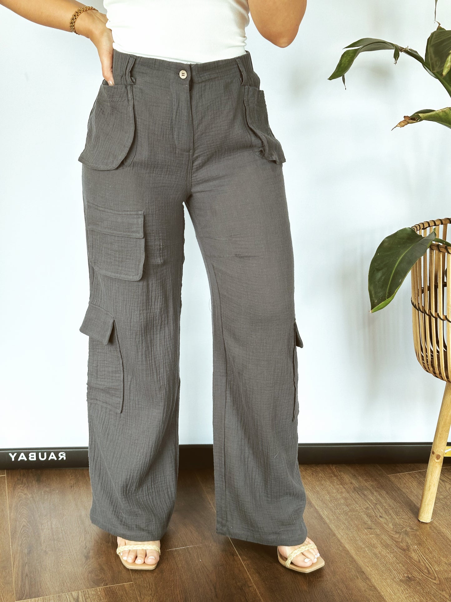 Sunset Stroll Cargo Pants- Navy