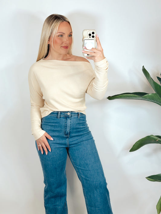 On The Edge Thermal Long Sleeve Top- Oat