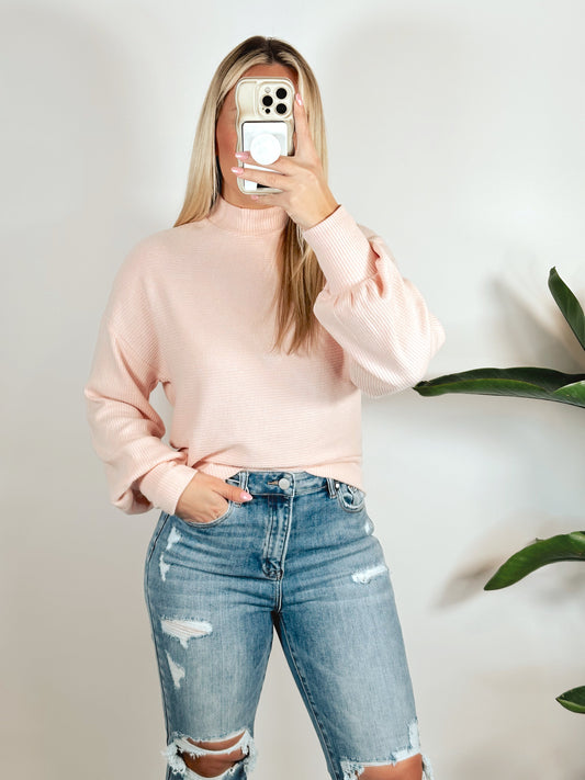 Spring Blooms Sweater- Pink