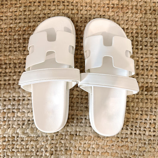 The Delilah Sandals- White