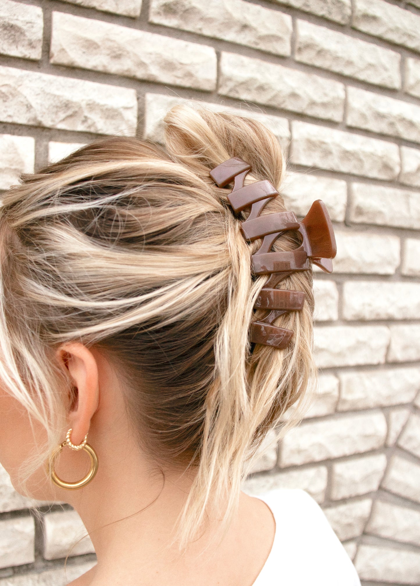Brown Large Hair Clip
