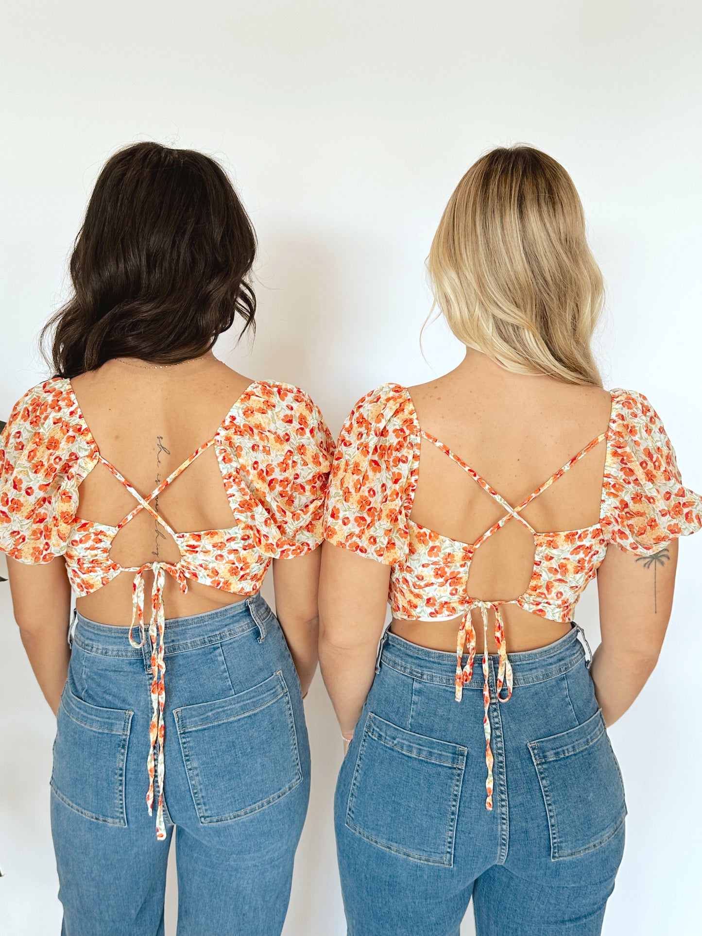 The Miley Floral Lace Back Top