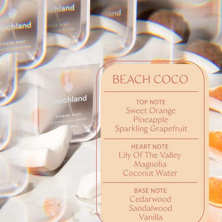 Touchland Hand Sanitizer- Beach Coco