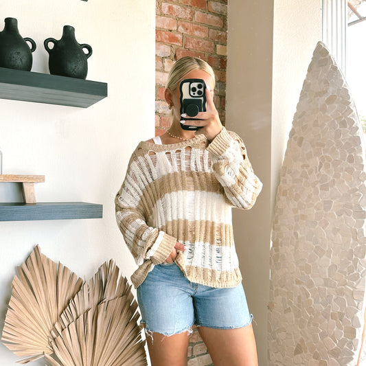 The Kayle Crochet Pullover