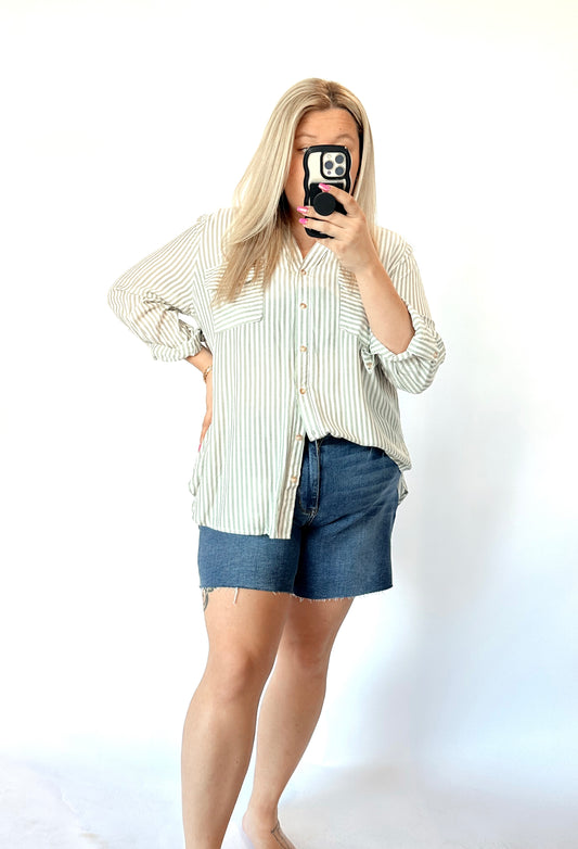 Let's Brunch Striped Top- Curves