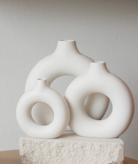 Donut Ceramic Vase- Large