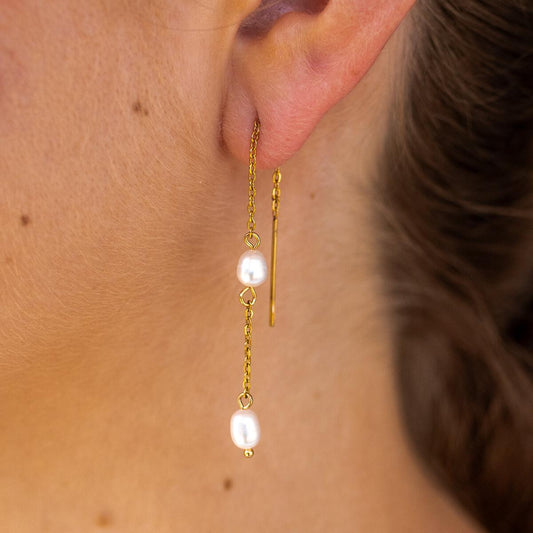 ALCO Pearl Diver Threader Earrings