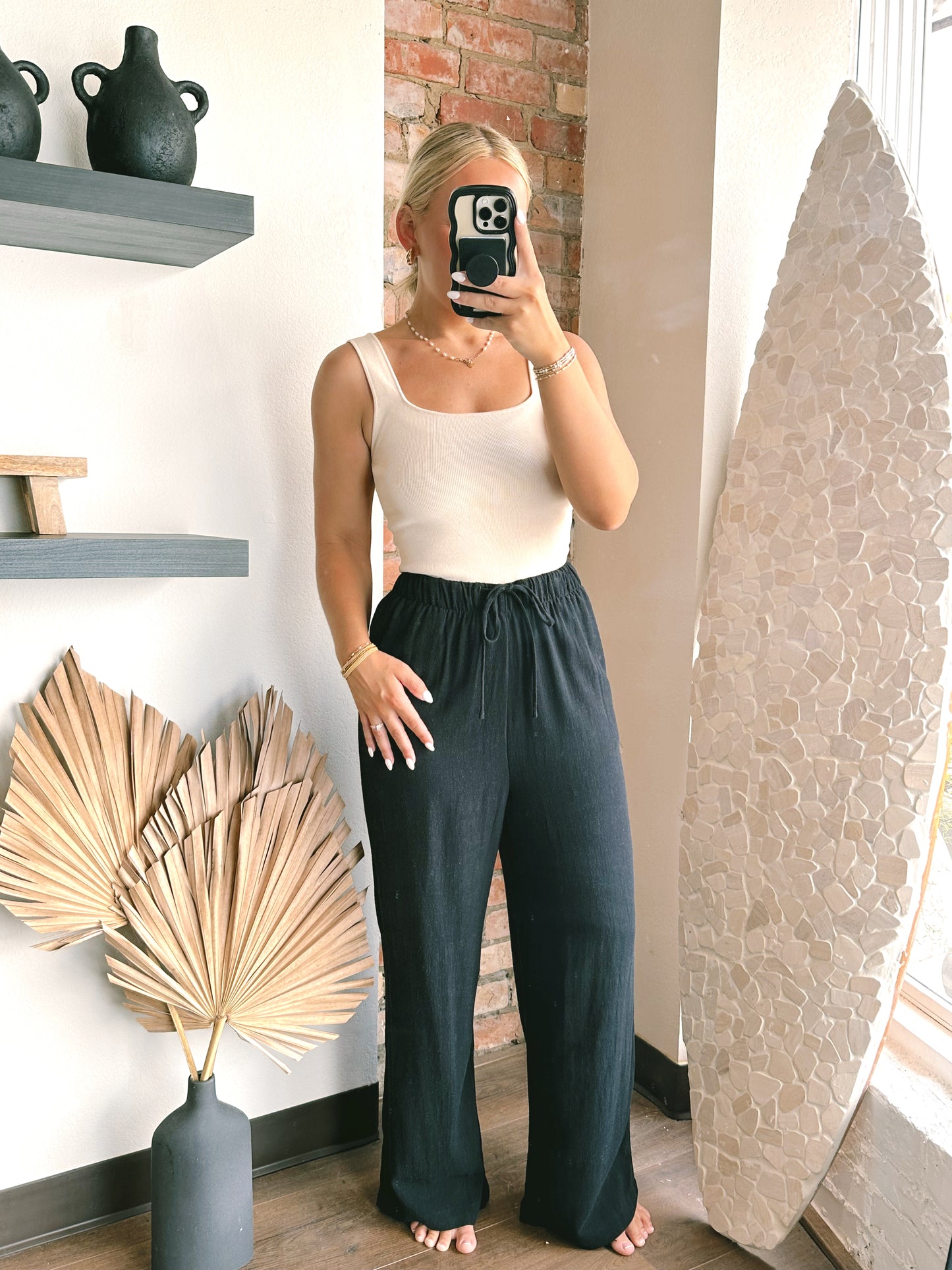 The Lizzie Linen Drawstring Pants