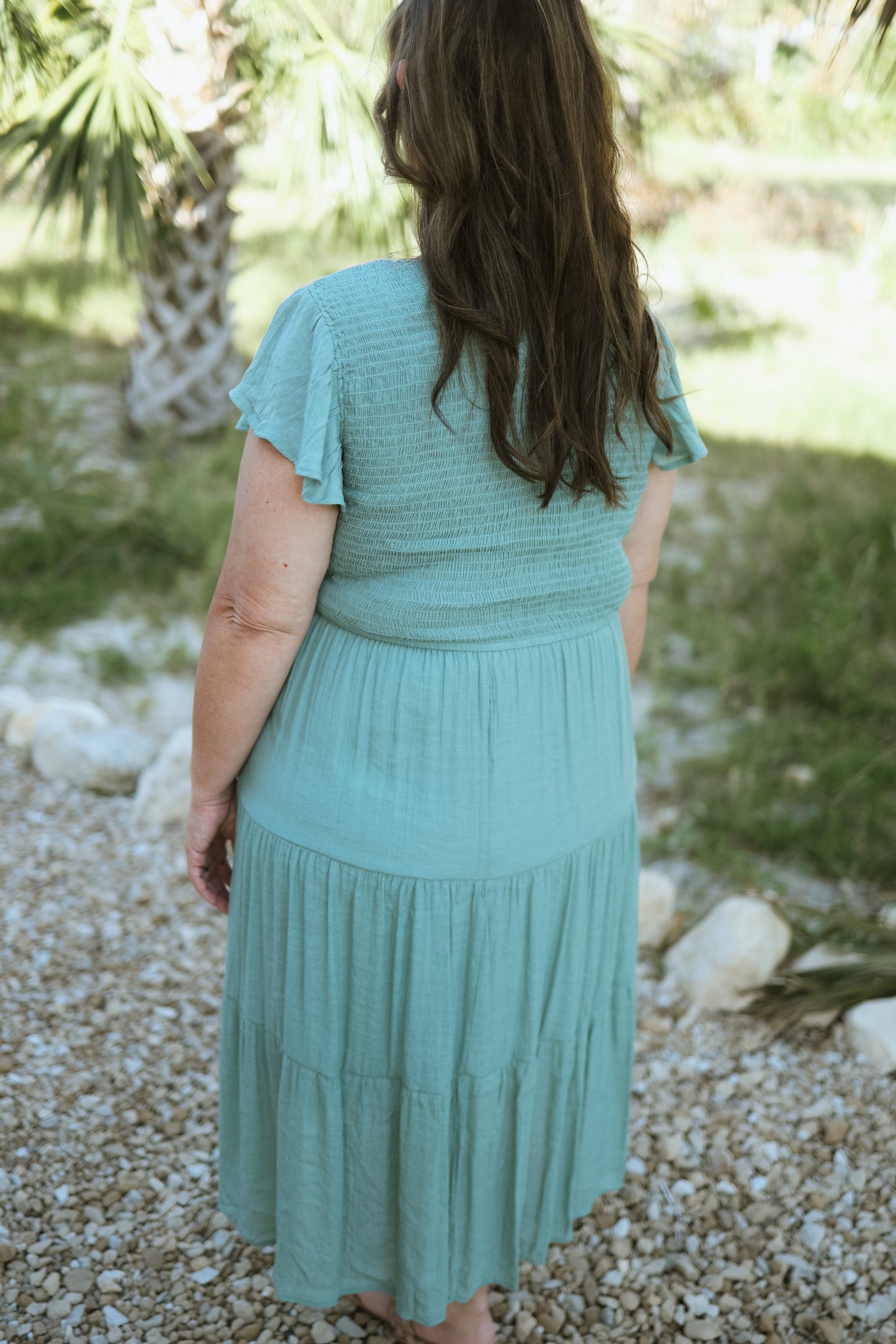 Simply Sweet Smocked Maxi Dress- Curves