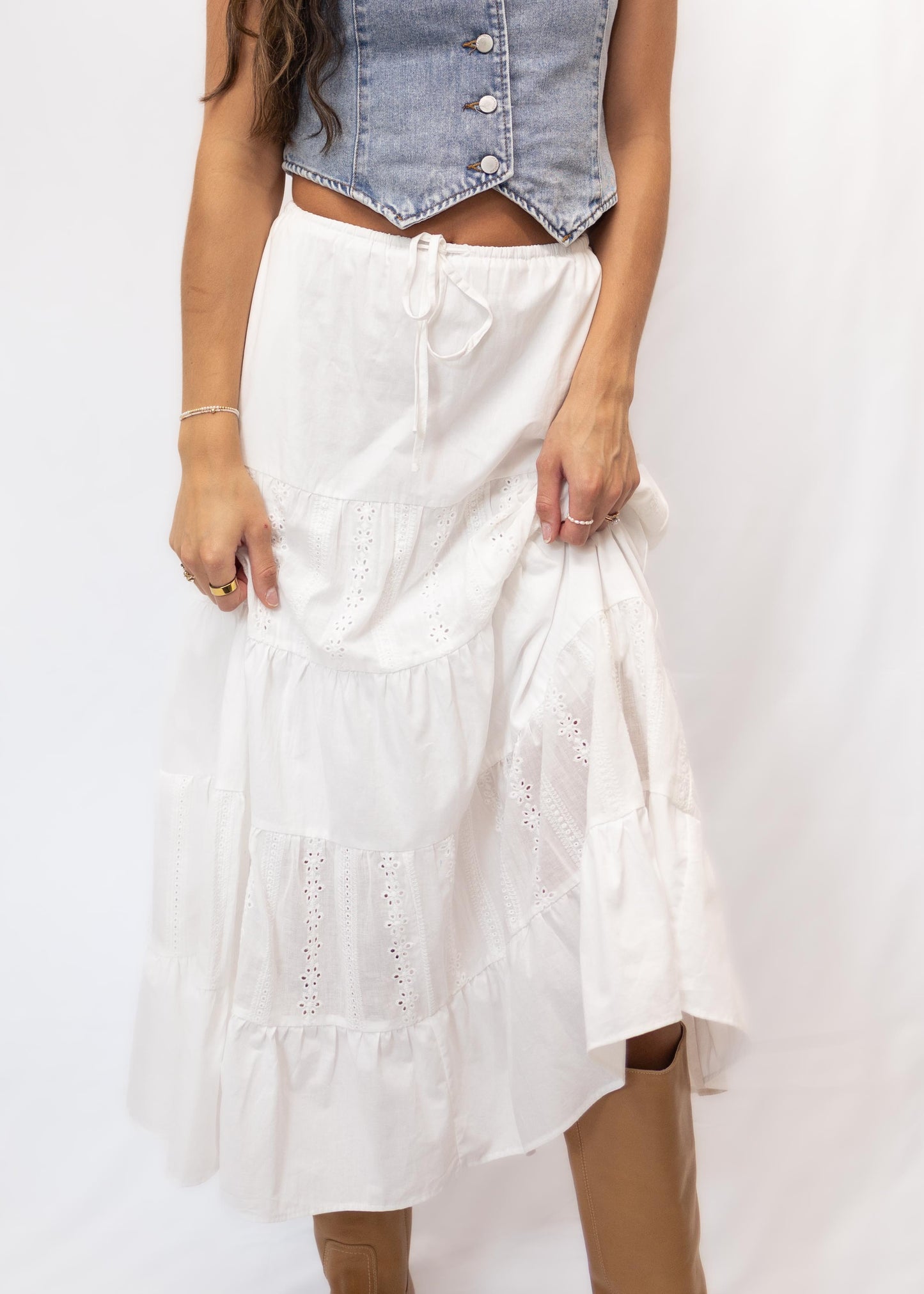 Betty Lace Maxi Skirt